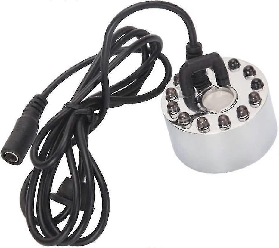 Color Changing 12 Led Lights Mist Maker Water Fountain Pond Fogger Air Humidifier Atomizer ft