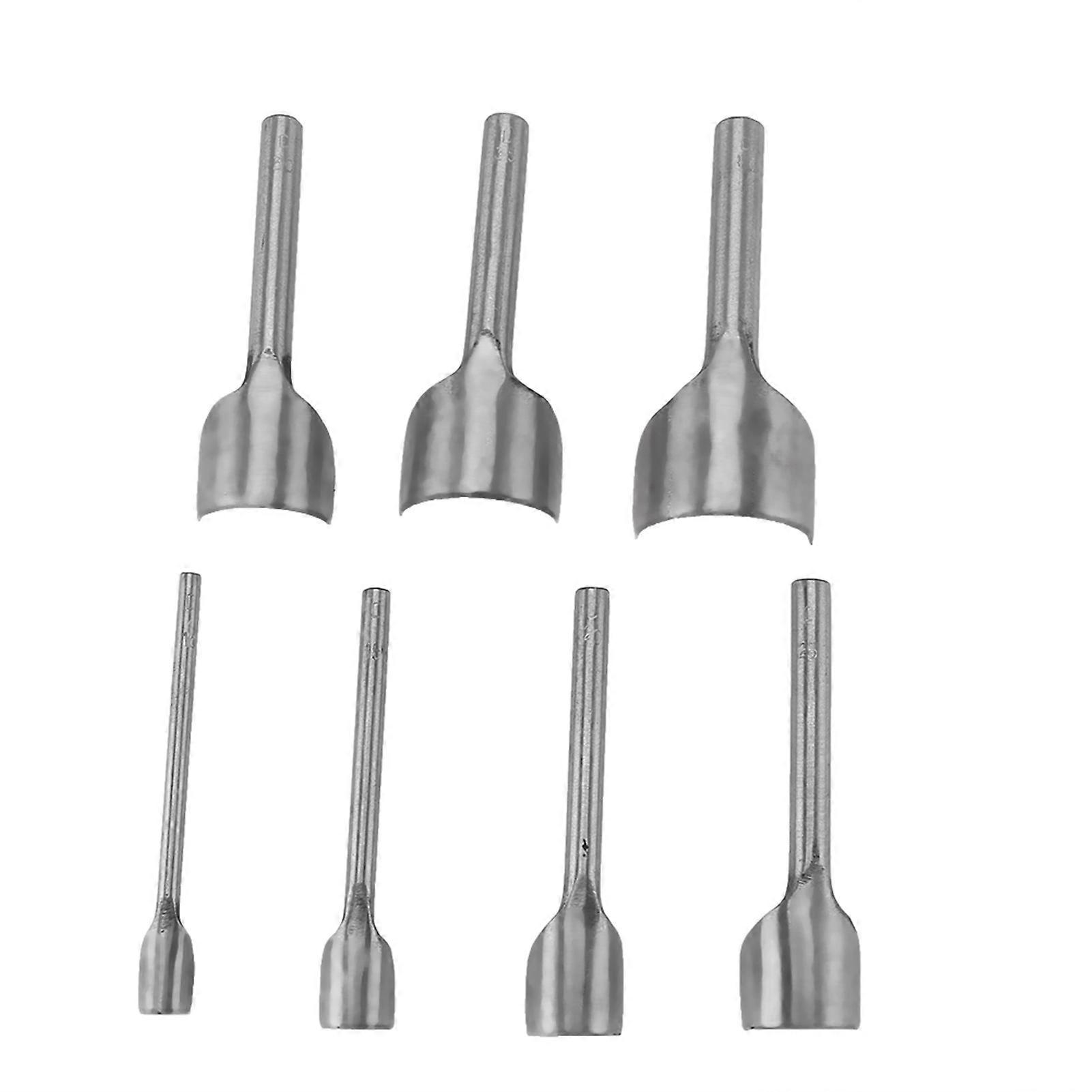 7pcs /set DIY Leather Carft Half Round Punch Belt End Cutter For Home Leather Sewing(10-40mm)