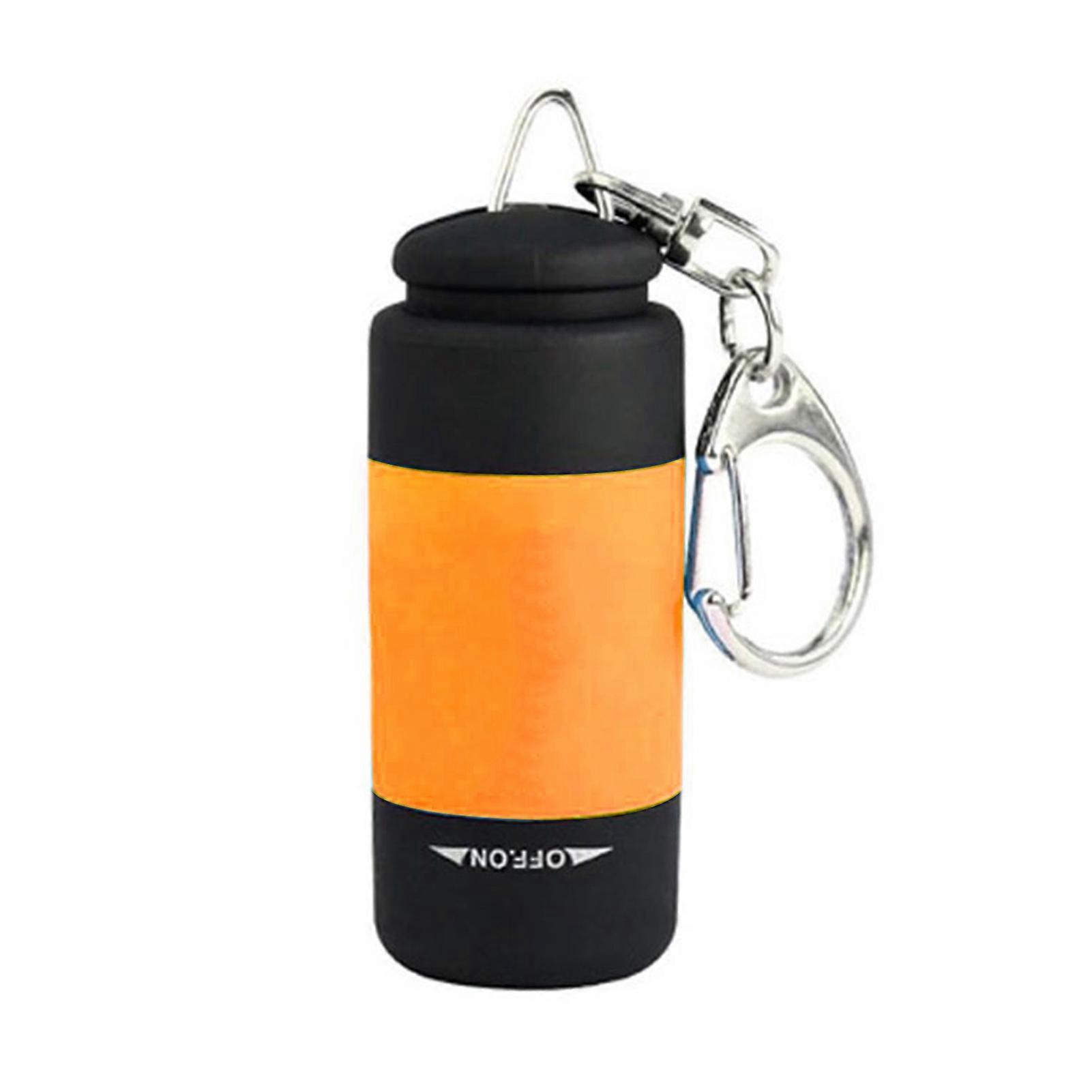 Mini Flashlight with Keyrings Rotatable Turn-On Searchlights for Camping Hiking