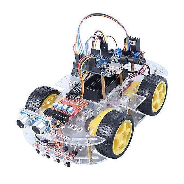 Starter kit per auto robot per Arduino STEM, evitamento degli ostacoli, tracciamento della linea