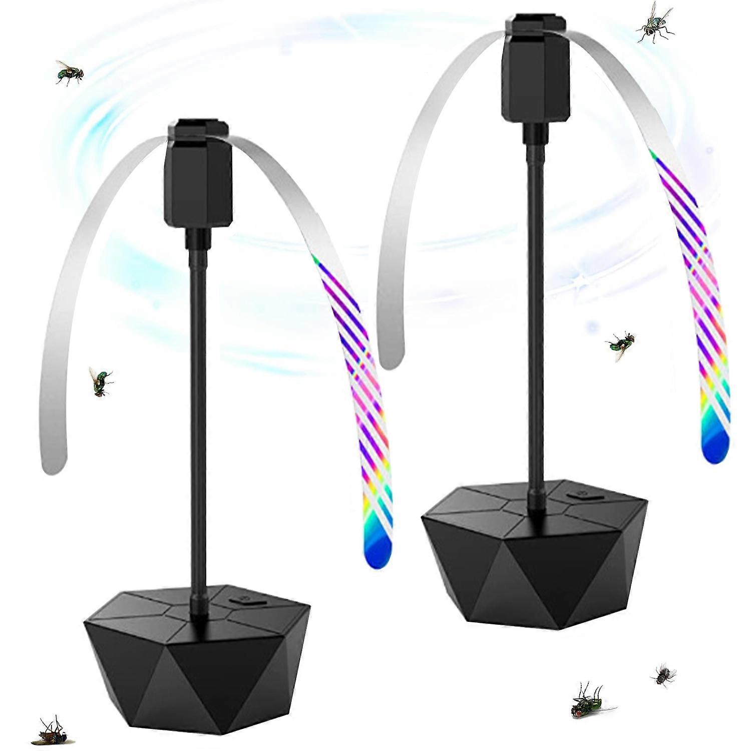 thumbnail image 2 of Neijiaer Table Top Fly Fans – 2 Pack, Indoor/Outdoor, Battery/USB Powered 2 of 5