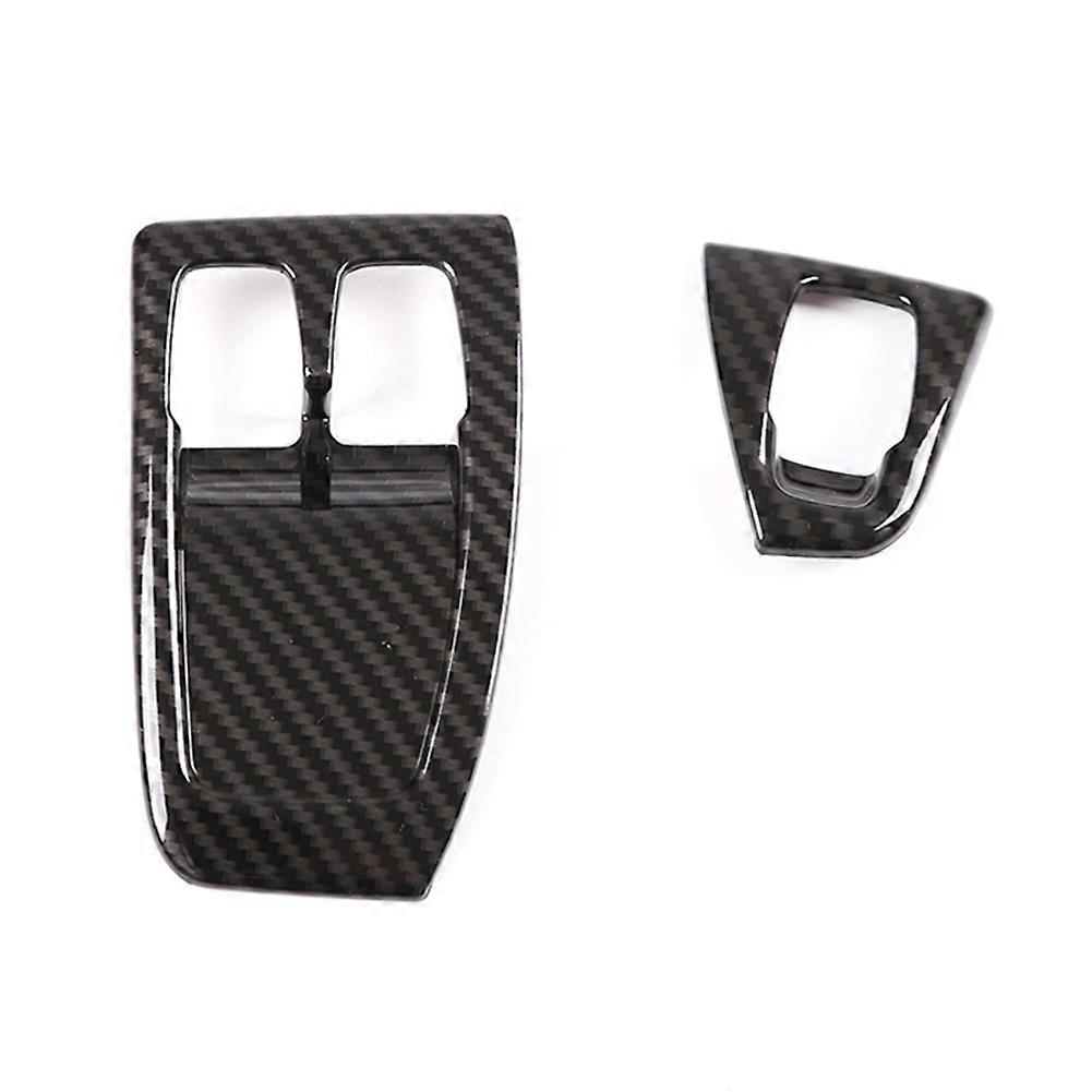 For Smart 2010-2014 Car Window Grass Lift Switch Cover Trim Decorative Sticker Accessories,Carbon F