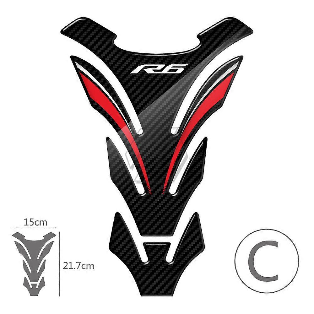 3D Carbon-look Μοτοσικλέτα Tank Pad προστατευτική θήκη για Yamaha YZF-R6 R6 όλο το χρόνο