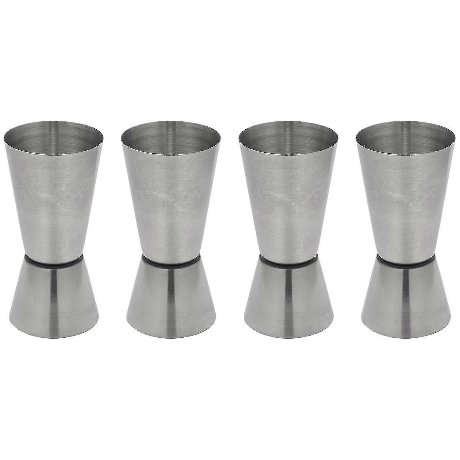 2x Less Steel 25/50 Ml Jigr Bar Craft Dual Measure Peg Measuring For Bar