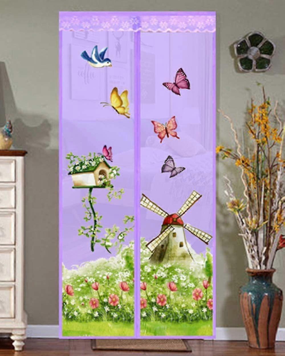 Magnetic Mosquito Net Curtains Insect Door Screen High Density Fly Bug Mosquito Mesh Curtain (coffee)