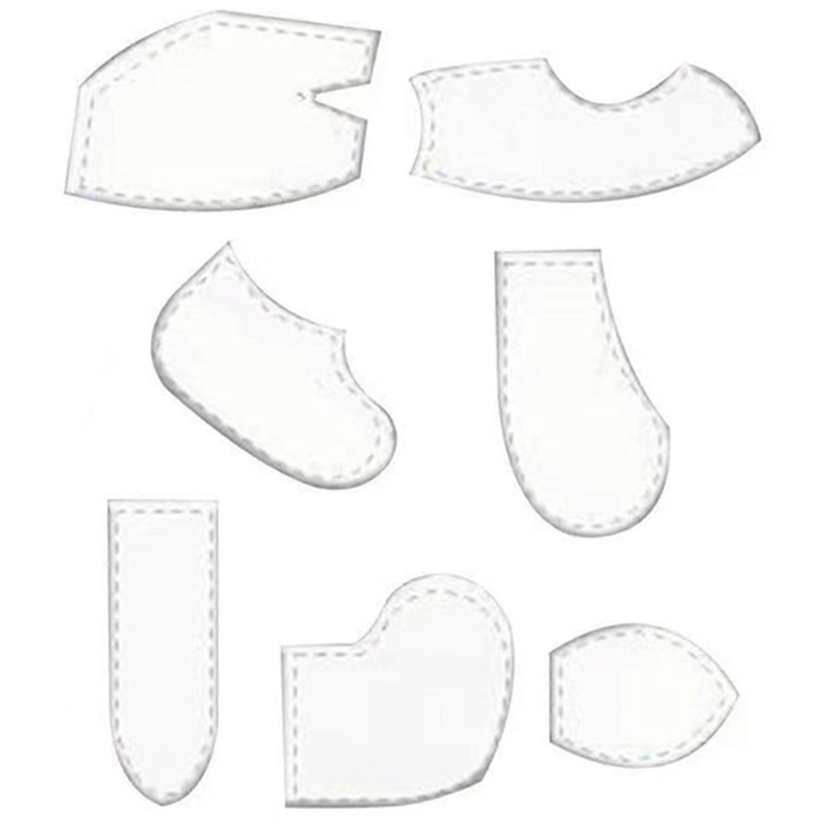 Bunny Shaped Acrylic Template Set Transparent Anti Slip Patchworks Rulers for Quilting Sewing