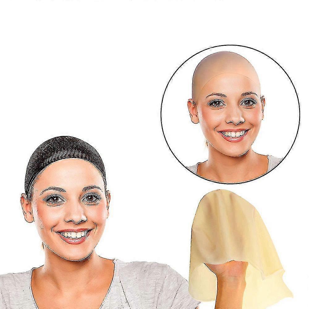 اللاتكس الجلد وهمية أصلع الرأس للجنسين (1 قطعة)