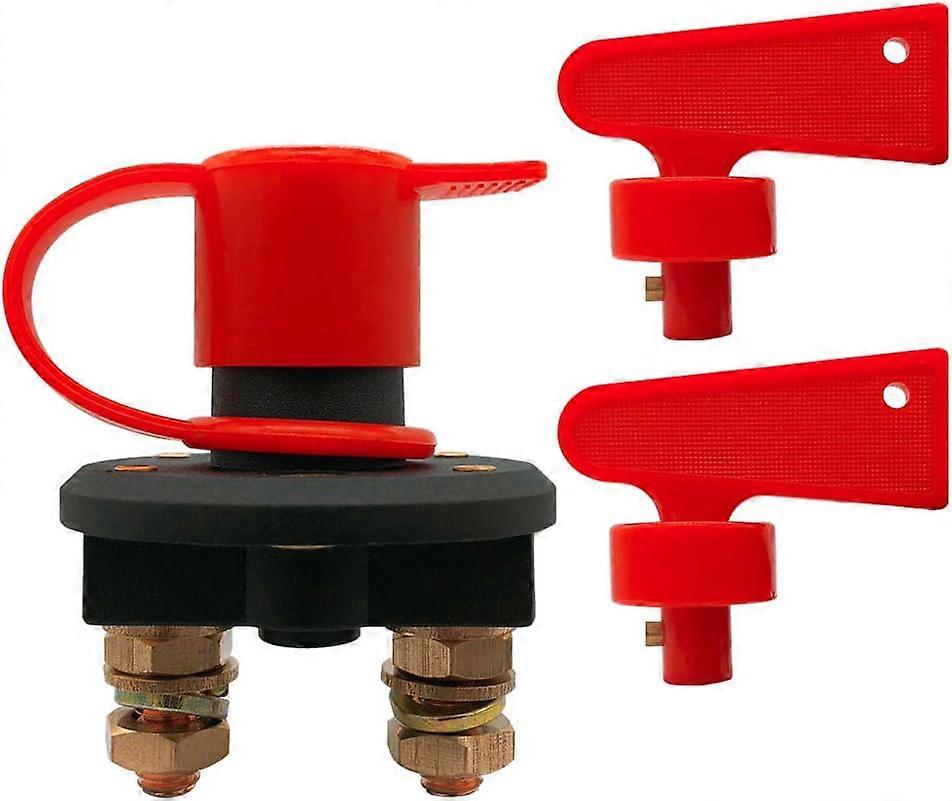 Battery Disconnect Switch, Isolator Cut Off Power Kill Master Battery Switch for Marine Car Boat RV ATV Vehicles