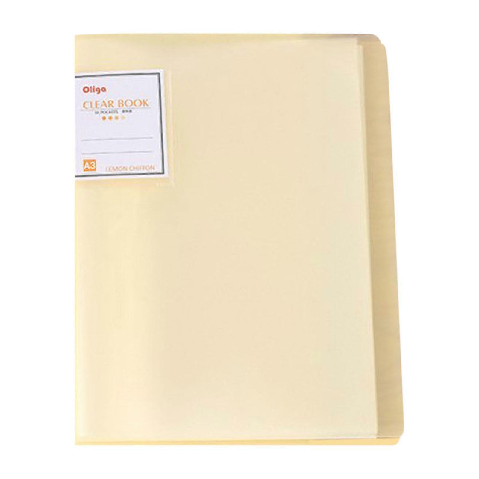 A3 30 Pags Storage Book Data Book Picture Book Painting Drawing Test Paper Storage Folder