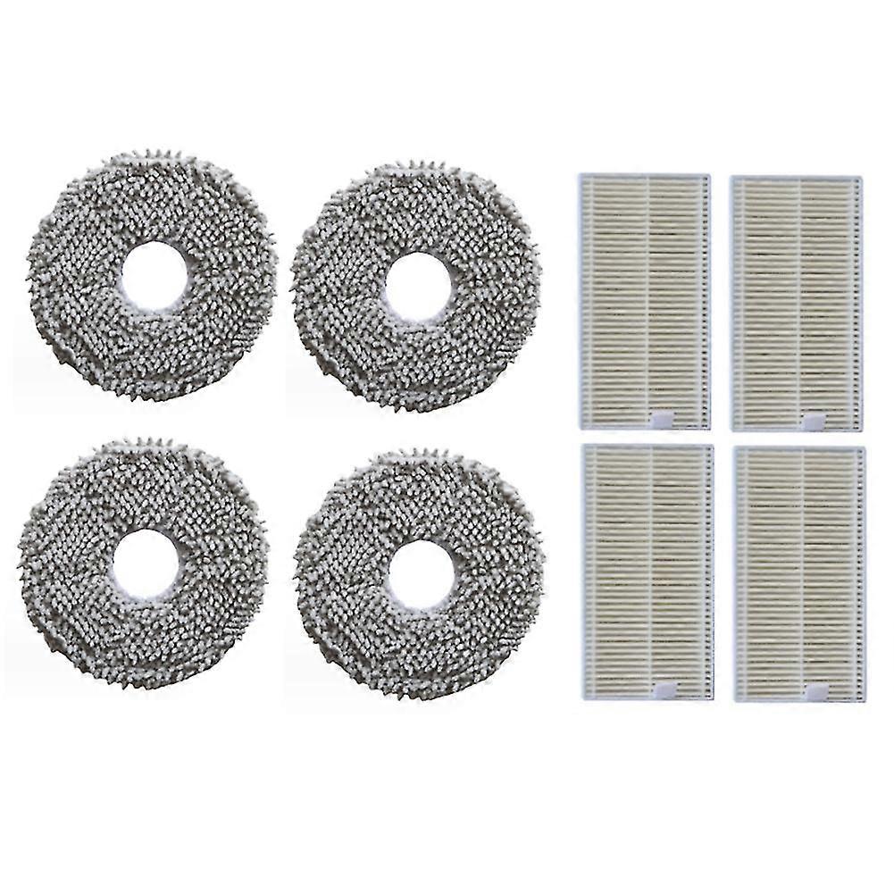 8PCS Replacement Parts for V12 V10 Robot Vacuum Cleaner Accessories Washable Mop Cloth HEPA Filter