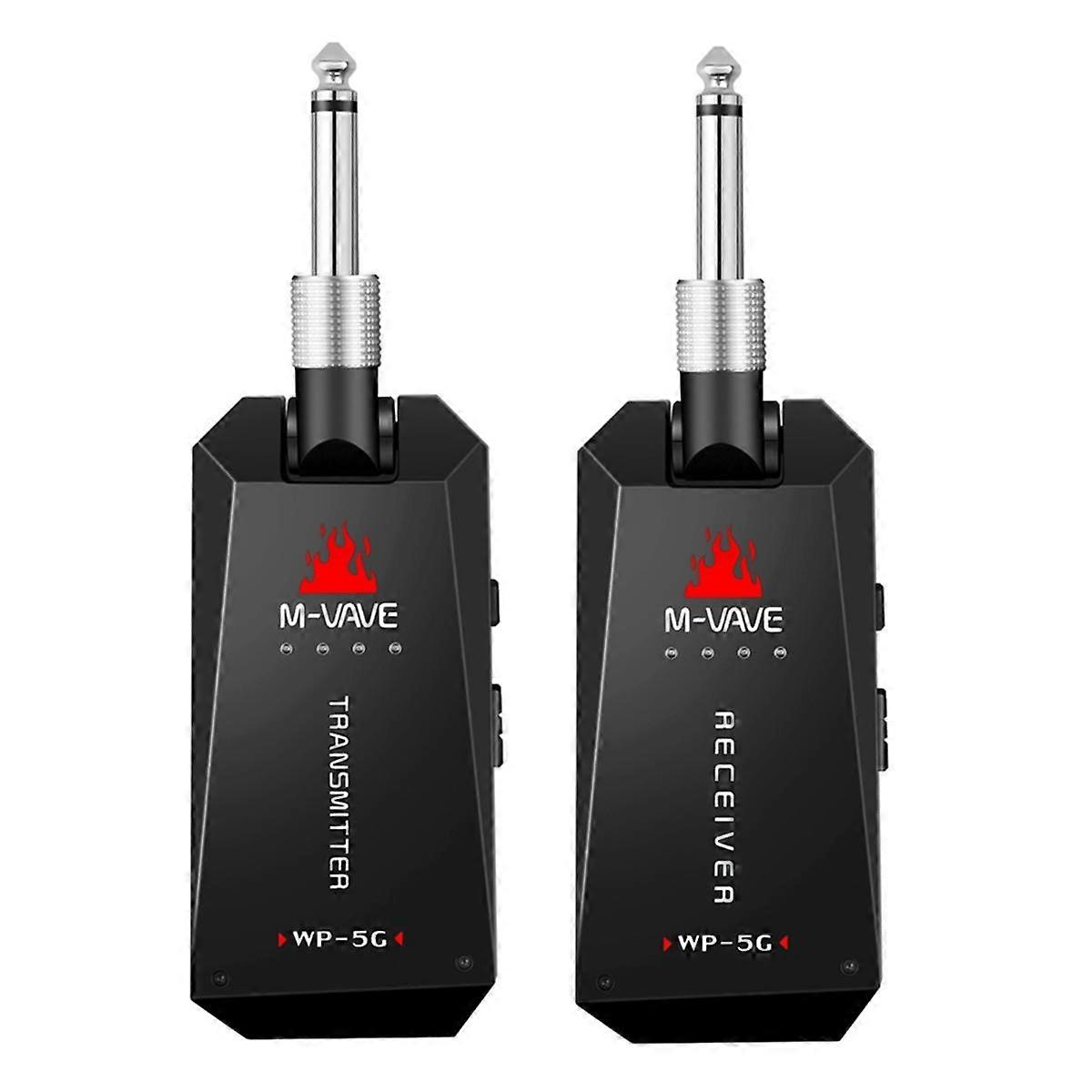 5.8G Wireless Guitar System -5G Rechargeable Wireless Audio Transmitter Receiver for Guitar Amplif