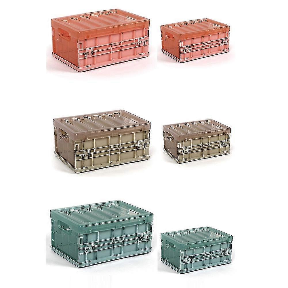 Transparent Foldable Car Storage Boxes With Lids Clothes Underwear