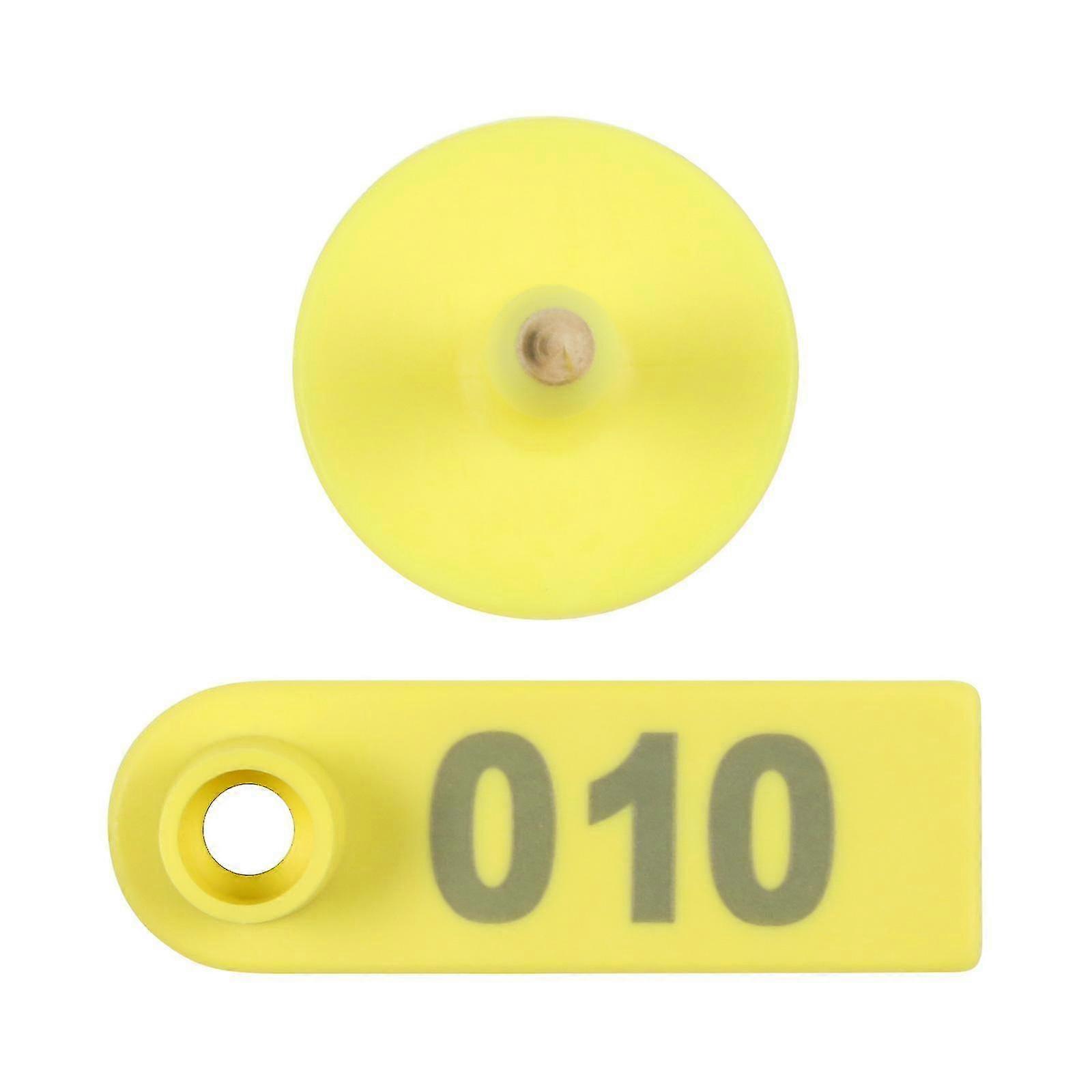 100pcs Numbered Livestock Ear Tag Sheep Ear Tag Marker 001-100 For Livestock Identification