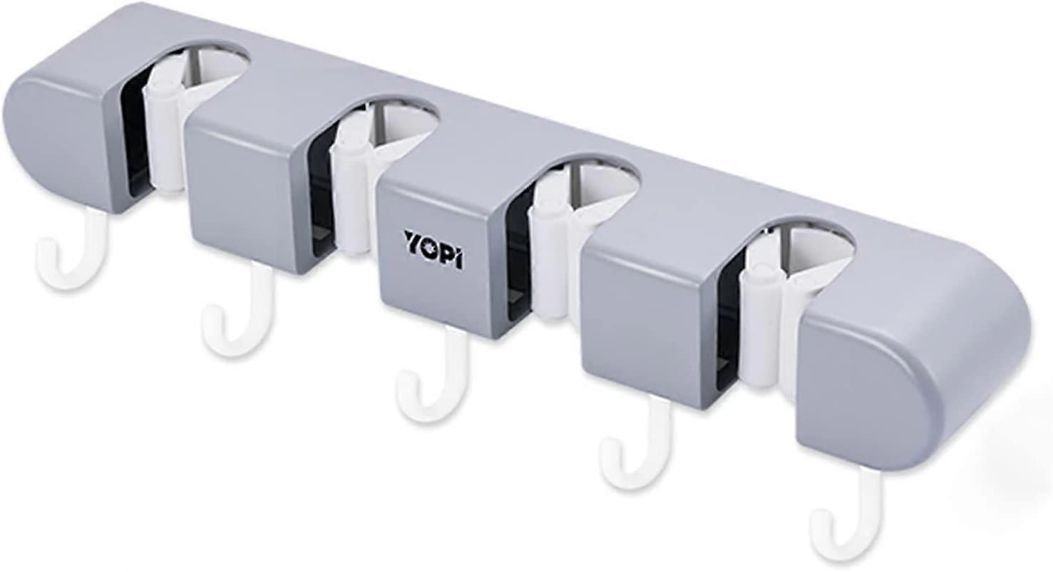 Wall Mounted Broom Holder,Mop Hook,Self Adhesive Mop Holder