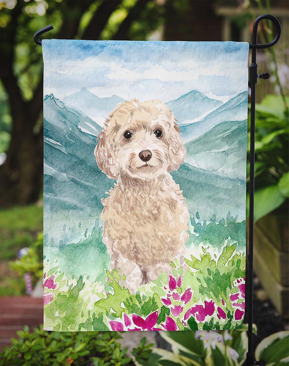 Caroline's Treasures Bandiera Da Casa In Tela Con Golden Doodle - Multicolore, 71x101 Cm, Stampata Fronte/retro, Per Decorazione Esterna E Giardino