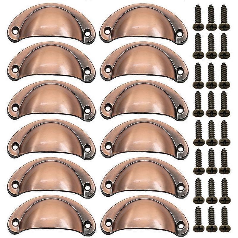 14 Pieces Semicircular Shell Shape Pull Handle Knobs,Cup Shaped Handles