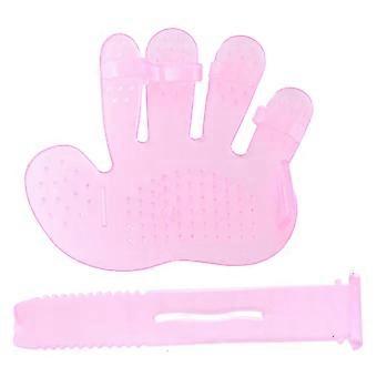 10pcs Massage Tool For Dogs,cats,harmless Gentle Deshedding Glove Hair Remover Efficient Pet Grooming(pink)