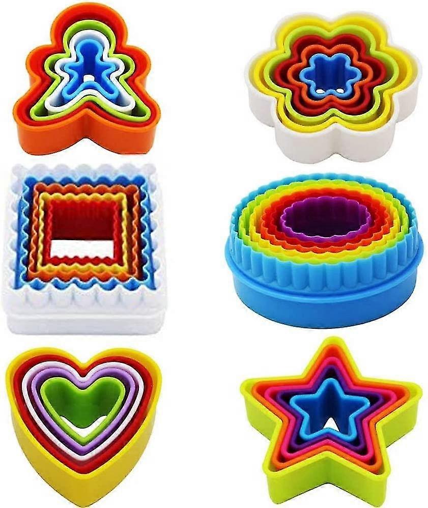 32 Pcs Cookie Cutters Plastic Cookie Cutters Plastic Cookie Cutters Multi-shape Cookie Shapes