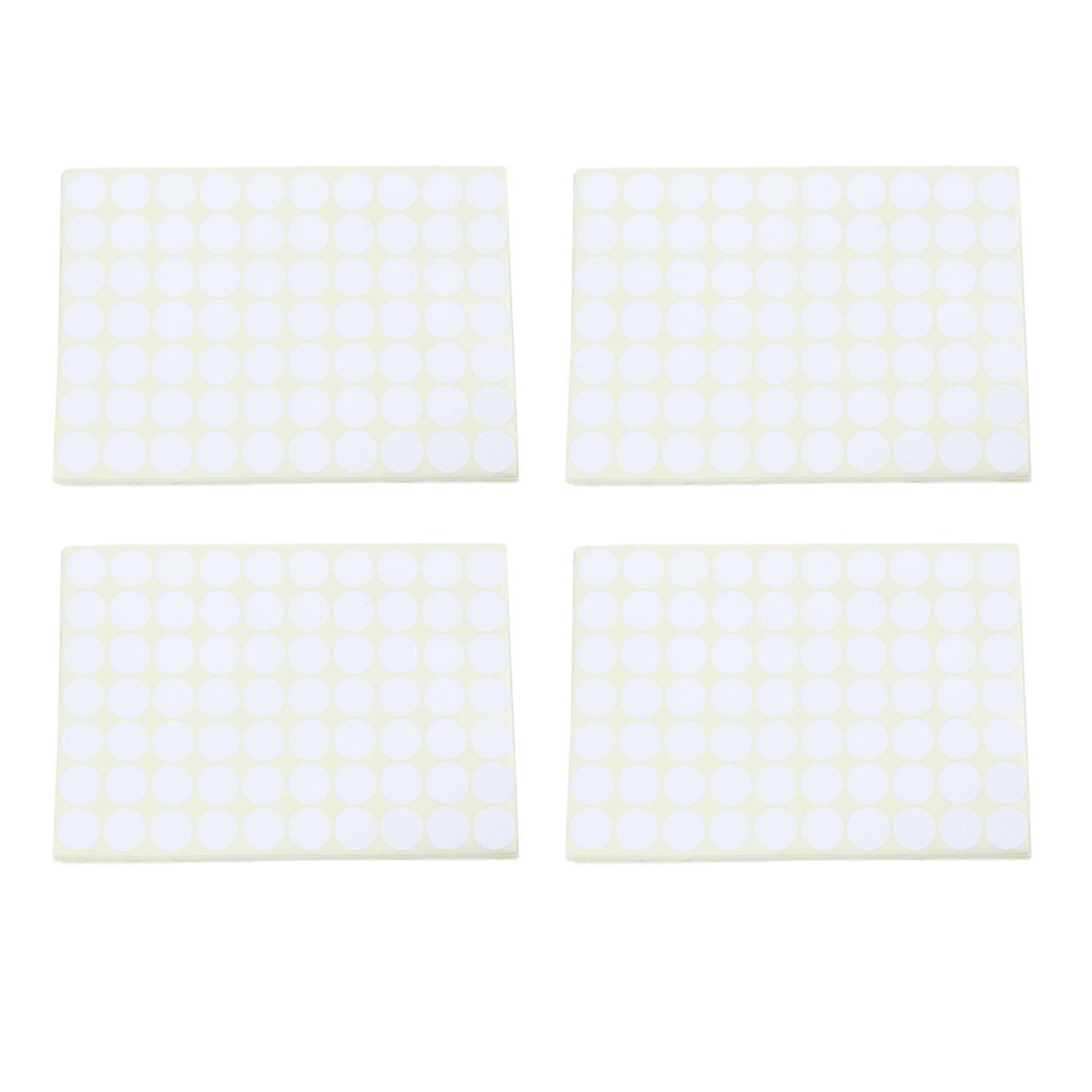 60pcs 19mm Circles Round Code Stickers Self Adhesive Sticky Labels White