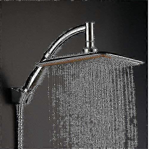 360 Swivel Joint 9 Inch Square Rainfall Overhead Shower Head Ionic Filtration High Pressure Saving Water Handheld Shower Autumn And Winter-xdd