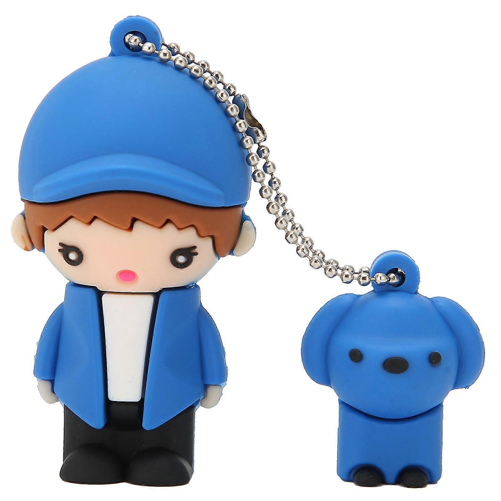 Cute USB2.0 Flash Drive Portable Data Storage Transmission Memory Stick Novelty Gift Plug and PlayBoy Styling 128G