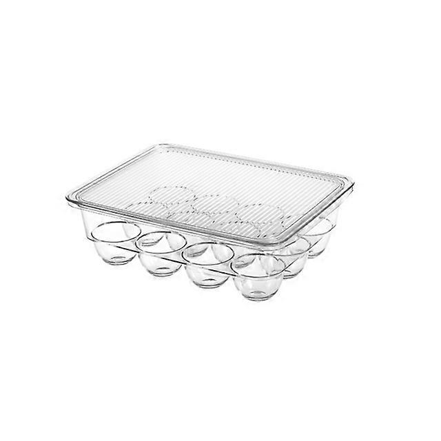 Transparent Egg Storage Box Egg Tray Containers Kitchen Refrigerator Organizer Eggs Dispenser Fresh Preservation 12/14/21 Grids