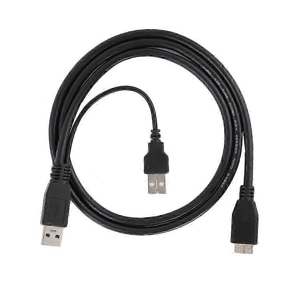 USB 3.0 Type A to MICRO USB3.0 Mobile Hard Disk Data Cable with Auxiliary Power Supply