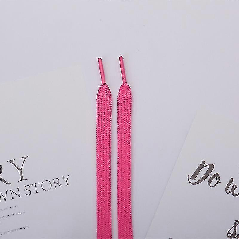 3 Pair Of 6 Double-layer Flat Woven Shoelaces (pink)