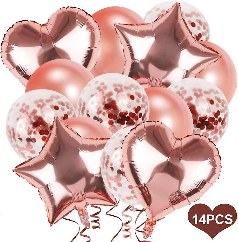 Birthday Balloon Set (Rose Gold)