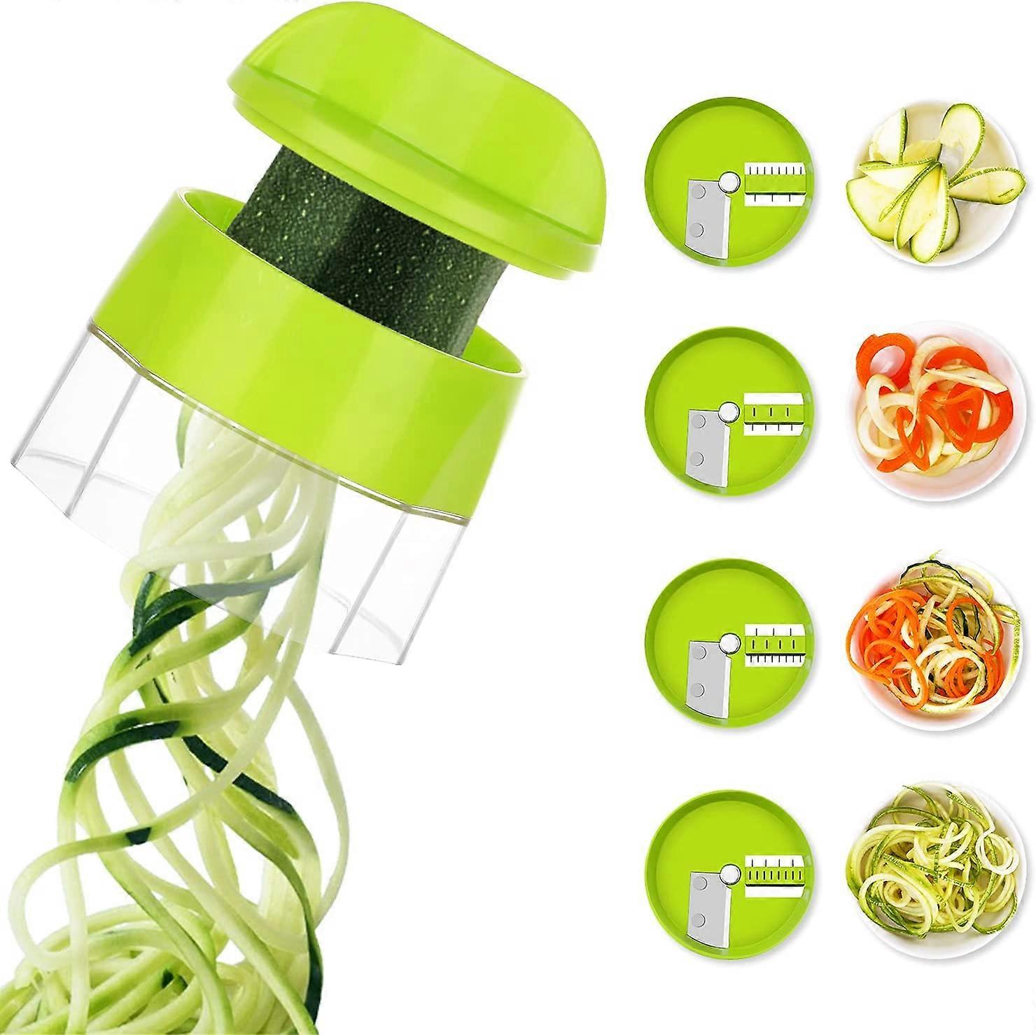 Vegetable Spaghetti Cutter Vegetable Spiralizer Spaghetti Vegetable 4 in1 Spiral Vegetable Slicer8*9cm