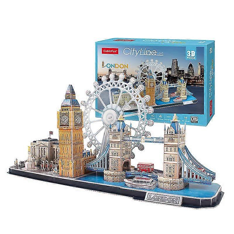 3d Puzzle Cityline London Architecture Building Model Kit