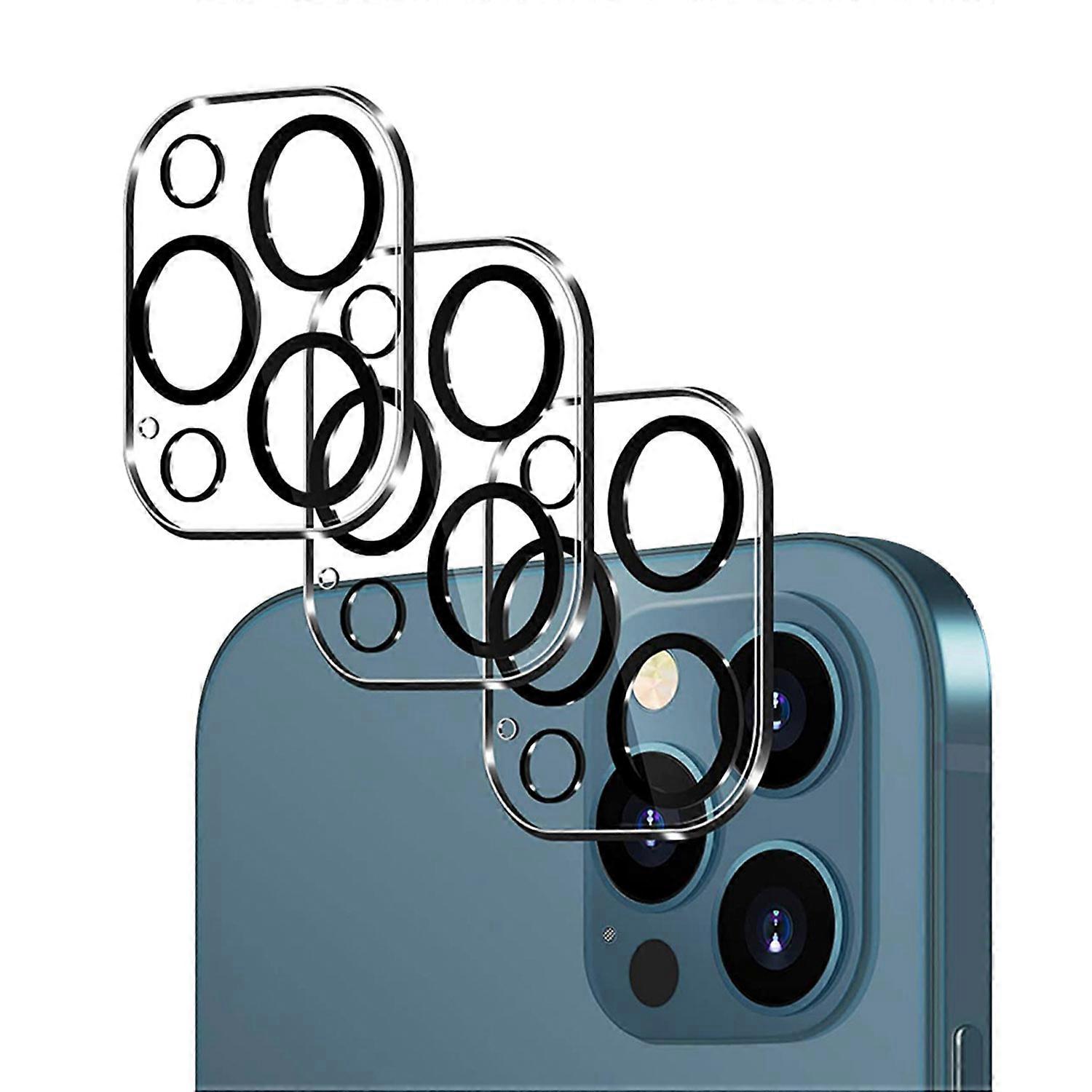 [ 3 Pacotes] Protetor de Lente de Câmera Compatível com iPhone 12 Pro 6.1" (Não para iPhone 12) Vidro Temperado,[Compatível com Case] [Ultra-fino][Resistente a Arranhões][