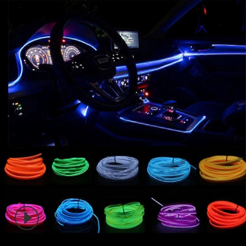 Car interior LED lights with flexible neon lights with USB drive 1M / 2M / 3M / 5M hot style led lights LED