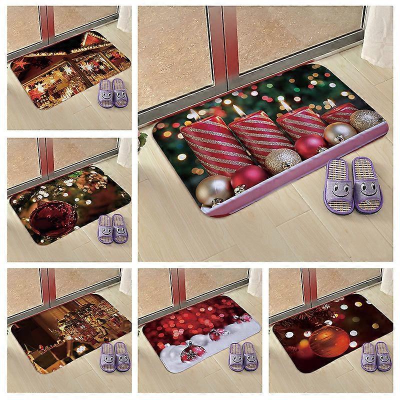 Selger juletema dekorasjonstilbehør gulvmatter til stue bad sklisikre dekorative baderomsgulvmatter