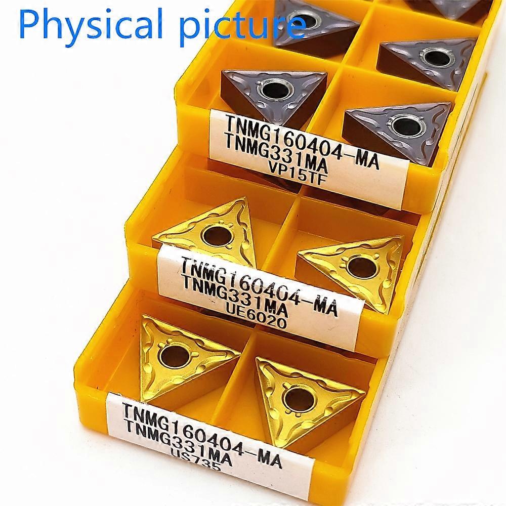 Carbide Tools TNMG160404 MA VP15TF High Quality External Turning Tool Carbide Inserts TNMG160404 Lathe Tool CNC Turning Inserts