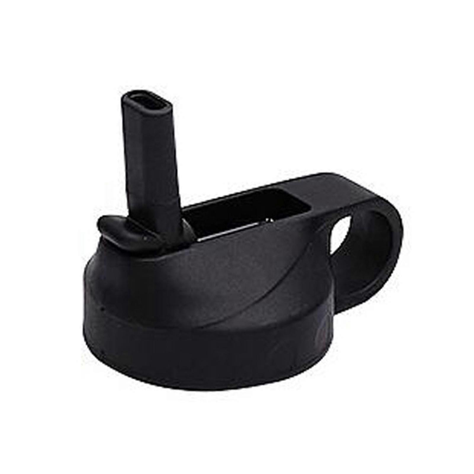 Black Universal Straw Flip Lid Vacuum Insulated Water Bottle