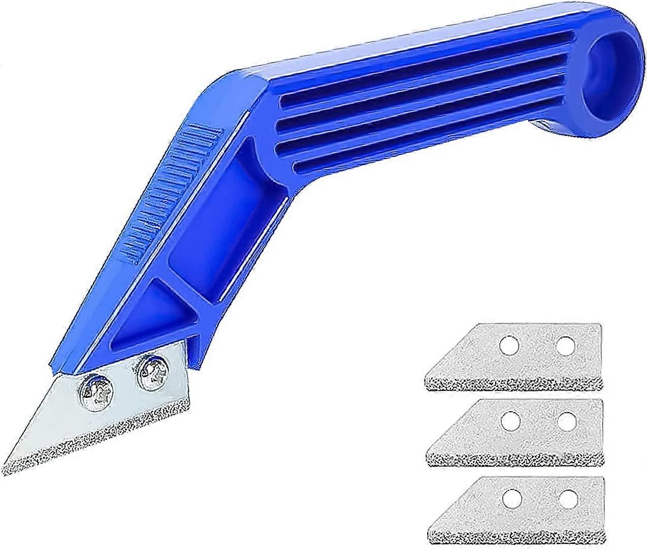 Grouting Tool, Grout Scraper with 3 Replacement Blades
