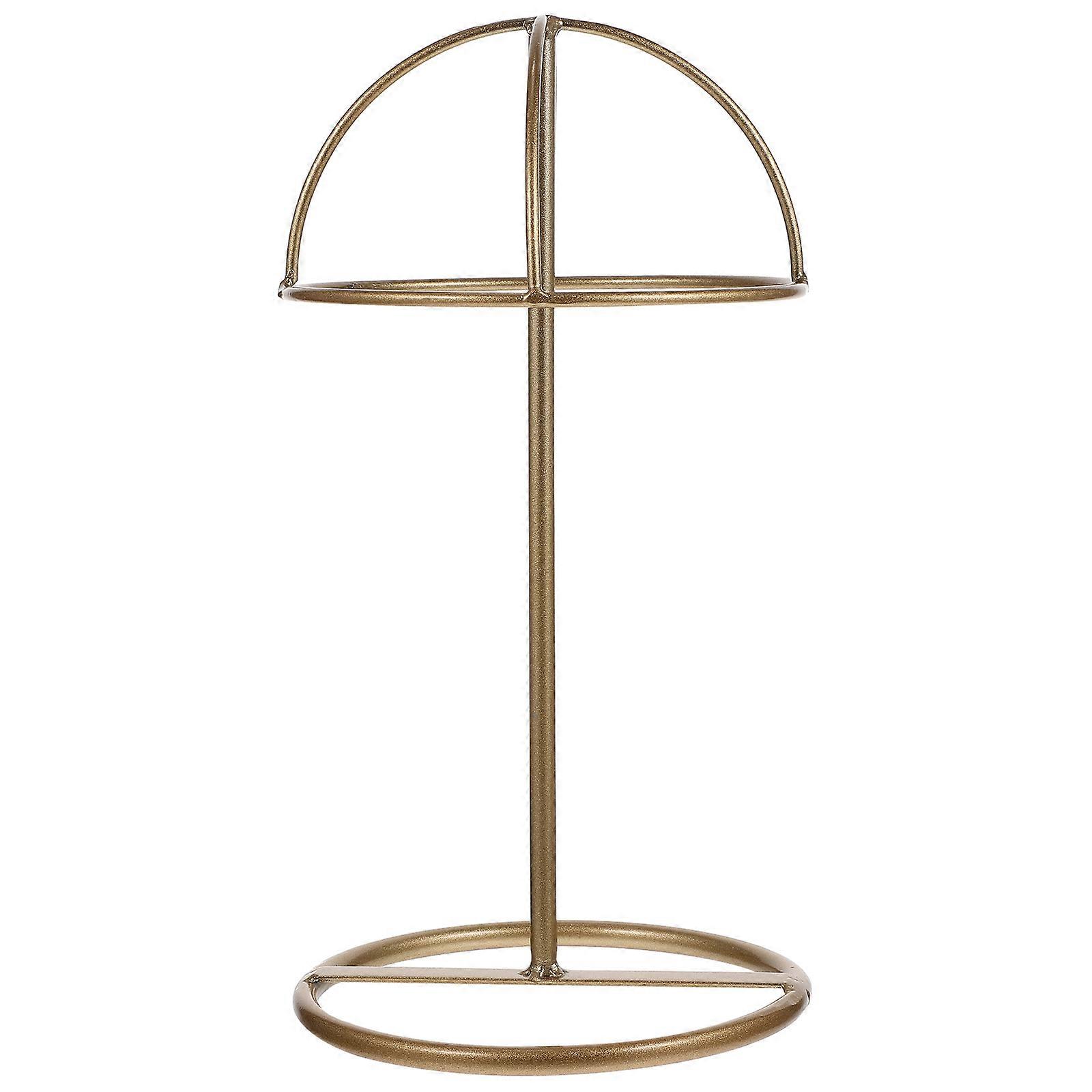 Metal Hat Display Stand Desktop Wig Holder Storage Display Stand for Shop