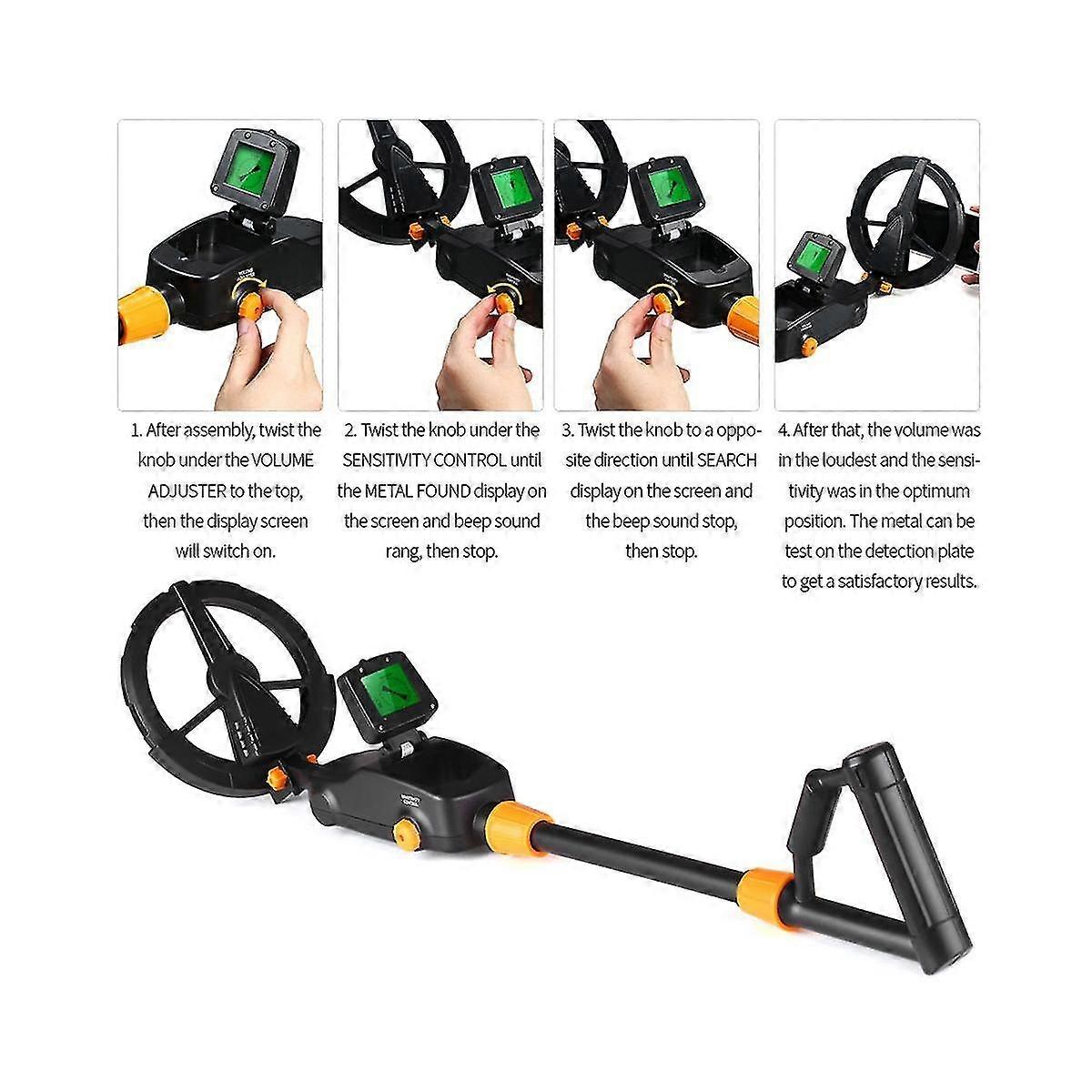 Underground Metal Detector With Waterproof Search Coil Gold Detector Detecting Pinpointer Md1008a XYT