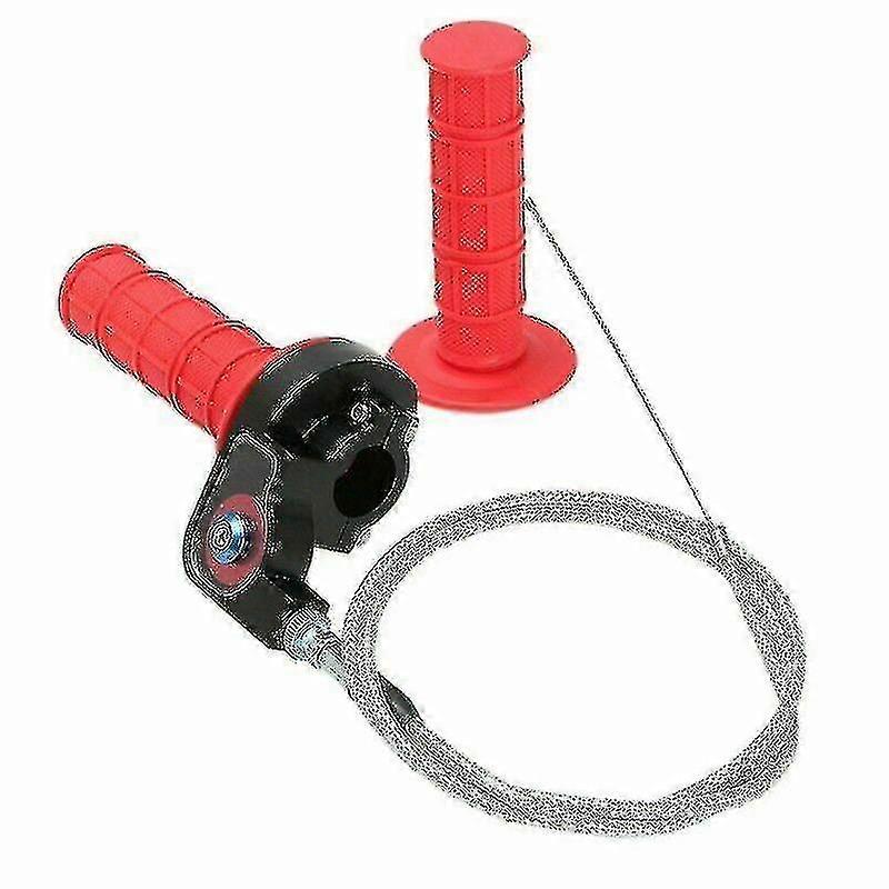 אדום בור עפר אופניים פעולה מהירה אחיזת מצערת טוויסט + כבל 125 סמ"ק 140 סמ"ק Pitbike