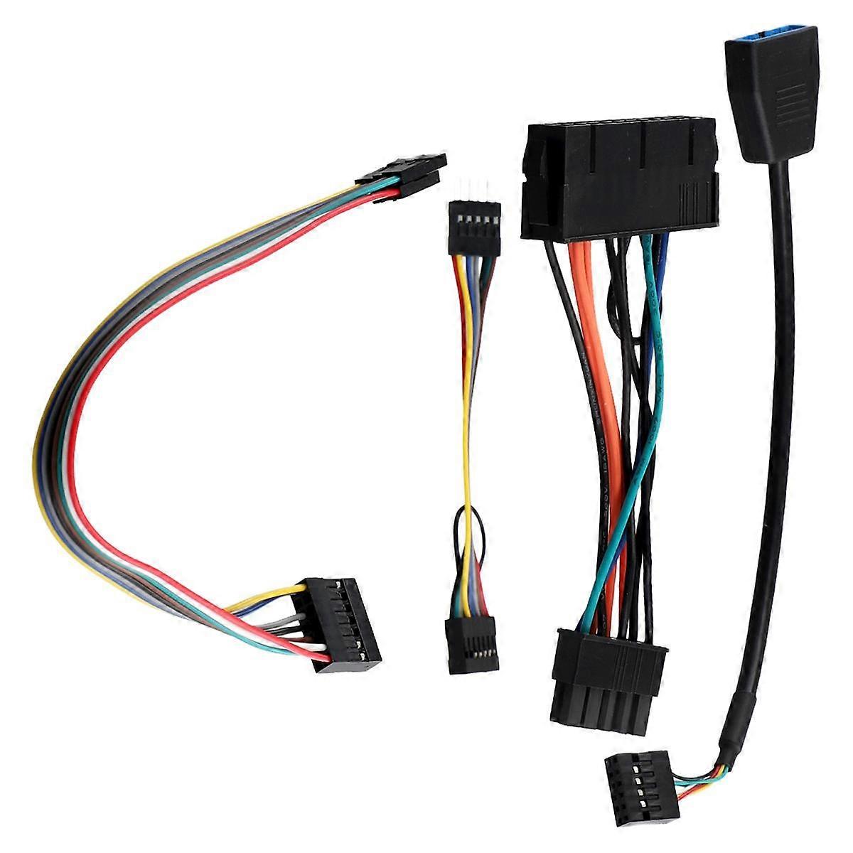 4Pc/Set Switch Cable USB Cable Audio Cable PSU ATX Cable for Motherboard M900 to Ordinary Chassis D