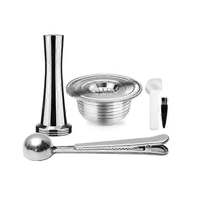Cápsulas de filtro recarregáveis Reusbale cápsula de café para Bialetti 3A-C273E máquina Brikka Espresso Cup aço inoxidável