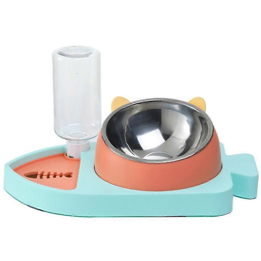 New Three-in-one Small Fish Shape Feeding Water Dispenser, C