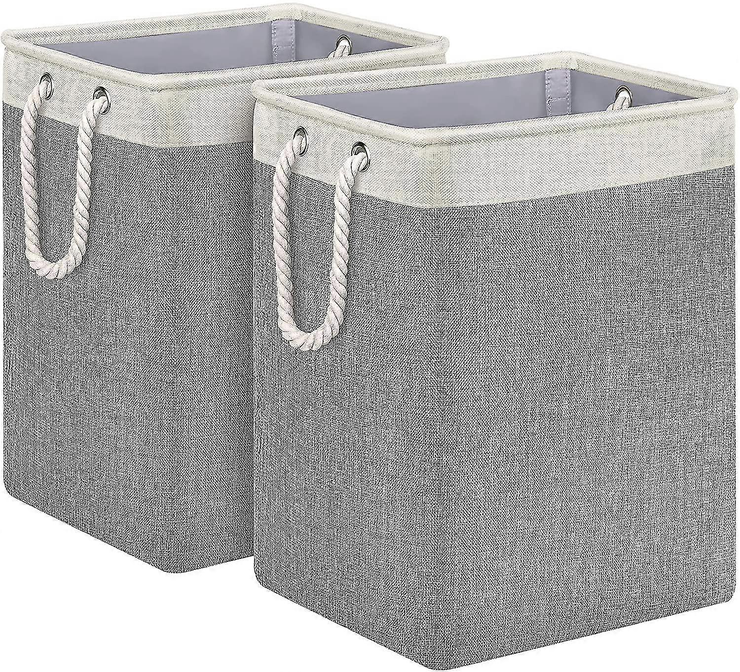 Laundry Baskets 2 Pack Laundry Hamper Large Clothes Hamper 20" Height Tall Basket With Durable