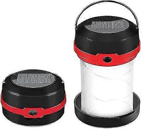 Foldable Camping Lantern, 2 Charging Methods Solar And Usb With 3 Modes, Collapsible