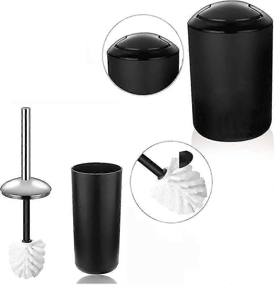 4 Piece Bath Accessory Set Lot Bottles, Toothbrush