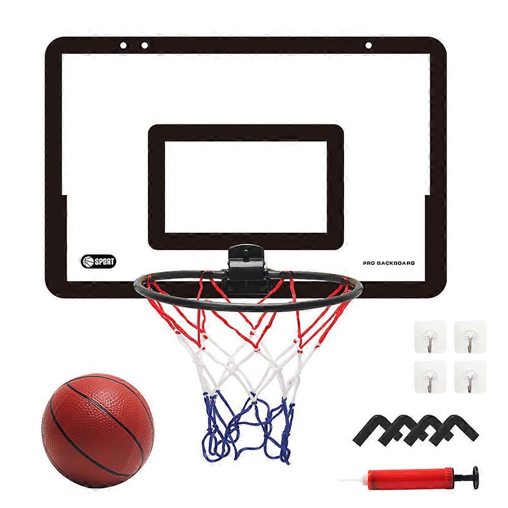 Indoor Mini Basketball Hoop Set Adjustable Mini Basketball Hoop Set Basketball Toy Gifts Black