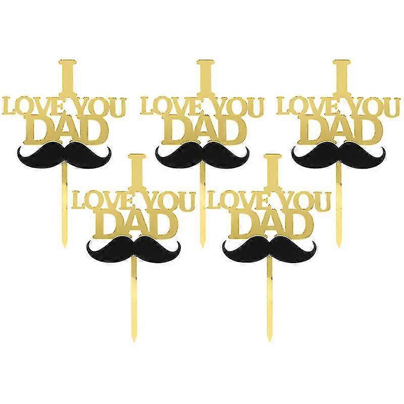 5pcs Father's Day Cake Decoration