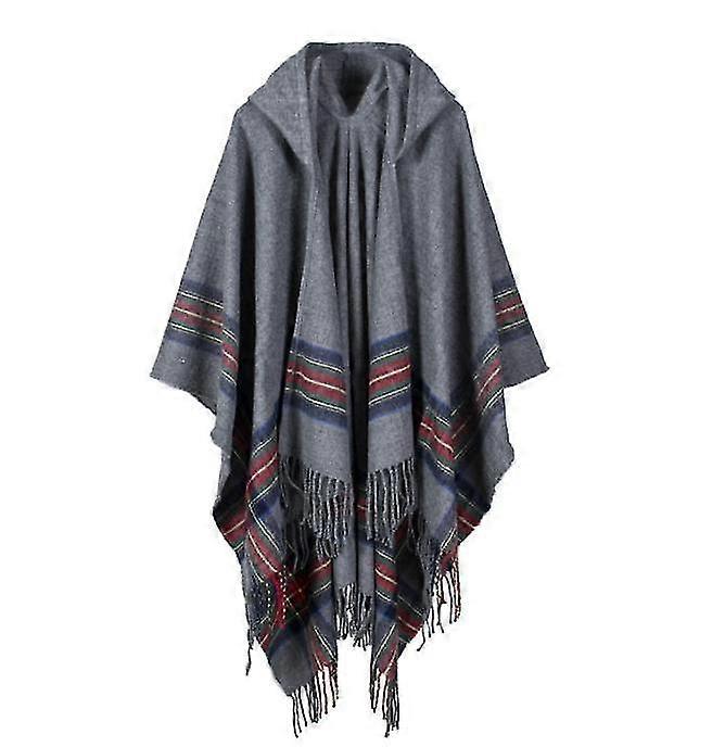 kvinners sjal wrap poncho åpen front genser cardigan for vinterferie