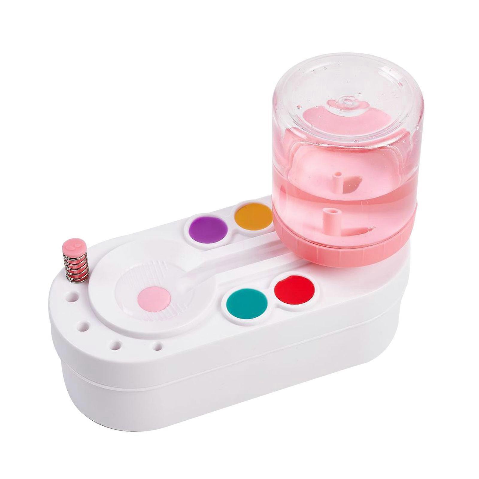 Water circulation paint brush cleaner with drainage pipe